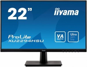 IIYAMA Monitor 22 XU2294HSU-B1 VA,FLHD,HDMI,DP,VGA,USB