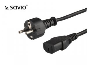 Elmak Kabel zasilający Savio CL-89 wielopak 10szt.