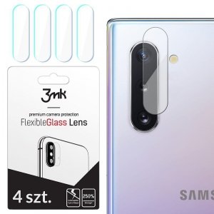 3MK Szkło hybrydowe FlexibleGlass Lens Samsung Note 10/10 Plus N970 na obiektyw aparatu 4 szt