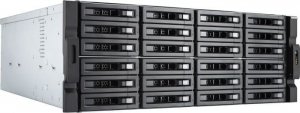 QNAP Serwer TS-2483XU-RP-E2136-16G 4U 24-bay NAS DDR4 2666 8GBx2 1GBEx1 10gbE SFP+ x2 PCIe slot x5 800W redundant PSU