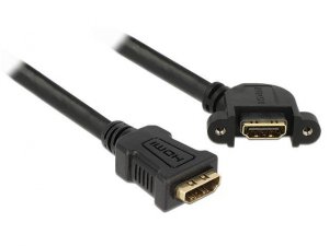 Delock Kabel HDMI F/F V1 .4 0.25M Kątowy
