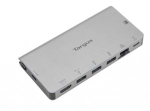 Targus Stacja dokująca USB-C DP Alt Mode Single Video 4K HDMI Docking Station   with Card Reader, 100W PD Pass-Thru and Removabl