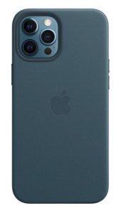 Apple Skórzane etui z MagSafe do iPhone'a 12 Pro Max- bałtycki błękit