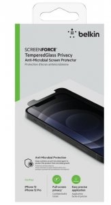 Belkin Szkło ochronne Tempered Glass Privacy iPhone 12/12 Pro