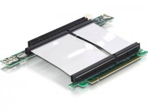 Delock Karta Riser PCI Express x16 > x16 z elastycznym kablem 7 cm lewostronna