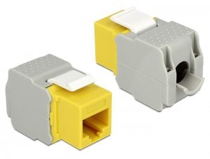 Delock Moduł Keystone z gniazdem RJ45 > LSA Cat.6 UTP, żółty