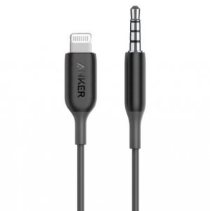 Anker Kabel 3.5 mm Audio z Lightning Connector BK