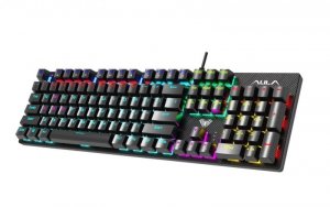 AULA Gaming Retribution Mechaniczna klawiatura dla graczy Niebieskie przełączniki