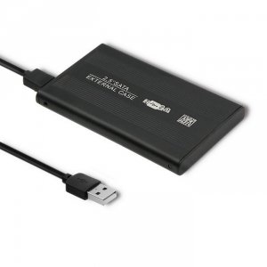 Qoltec Obudowa/kieszeń aluminiowa do dysków HDD/SSD 2.5 SATA3 | USB 2.0| Czarny