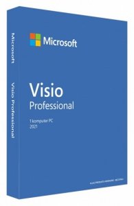 Microsoft Visio Professional 2021 PL Win P8 Medialess Box D87-07630