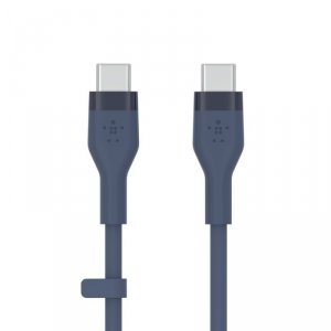 Belkin Kabel BoostCharge USB-C do USB-C 2.0 silikonowy 2m, niebieski