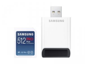 Samsung Karta pamięci SD MB-SD512KB/EU 512GB PRO Plus + czytnik
