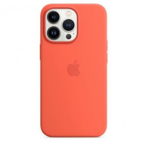 Apple Etui silikonowe z MagSafe do iPhonea 13 Pro - nektarynka