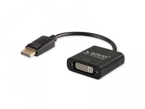 Savio Adapter DisplayPort (M) - DVI 24-pin (F) CL-91