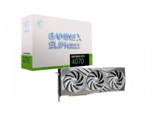 MSI Karta graficzna GeForce RTX 4070 Gaming X Slim 12G GDDRX6 192bit biała