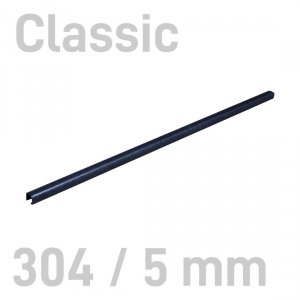 Grzbiety kanałowe MetalBind- O.CHANNEL Classic Czarny - 304/5 mm - 10 sztuk