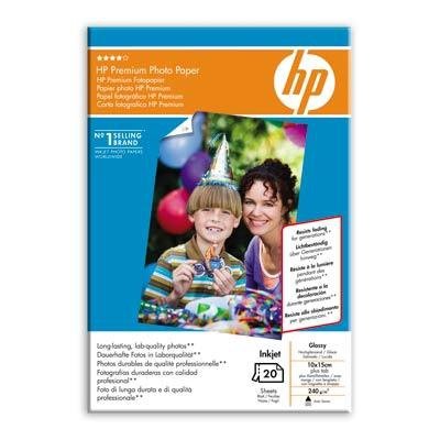 Papier 10x15cm, 240g, 20ark. - HP Premium Photo Paper, błyszczący
