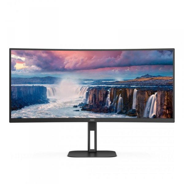 AOC V5 CU34V5C/BK LED display 86,4 cm (34&quot;) 3440 x 1440 px Wide Quad HD Czarny