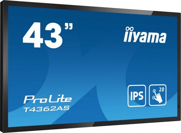 Płaski panel interaktywny Iiyama T4362AS-B1 - 108 cm (42.5&quot;) - IPS - 3840 x 2160 pikseli - 24/7