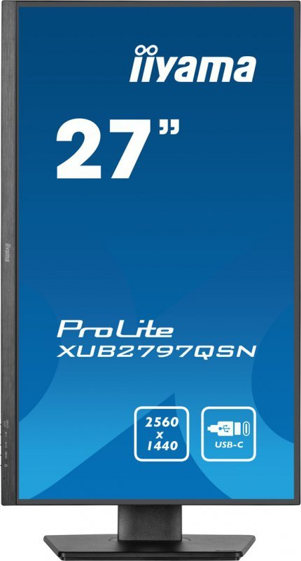 Monitor IIYAMA 68.5cm (27&quot;) XUB2797QSN-B2 16:9 HDMI+DP+USB-C