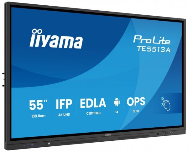 Monitor interaktywny iiyama TE6513A-B1AG 65 cali UHD IR 40 punktów dotykowych