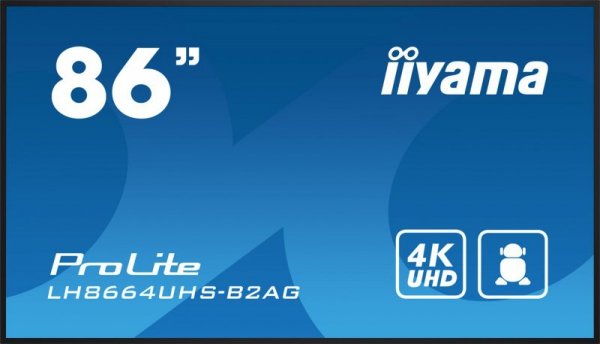 Monitor Iiyama 86-calowy model LH8664UHS-B2AG z HDMI i USB
