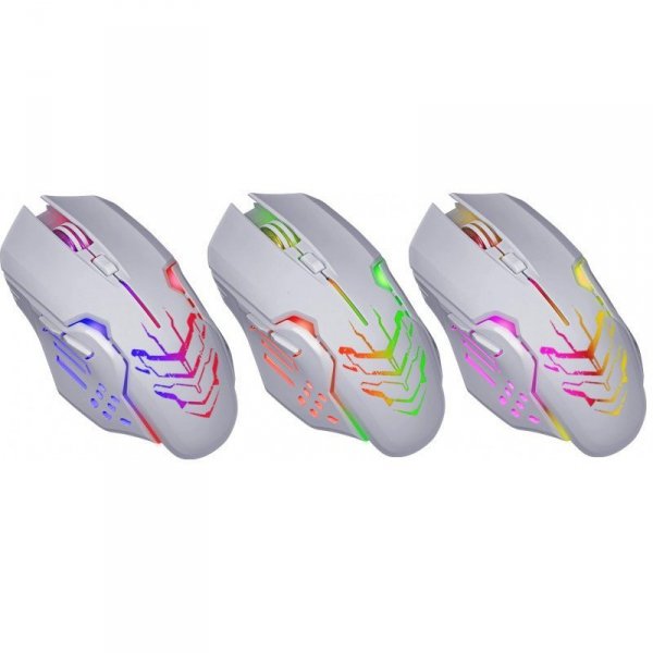 Defender Mysz gamingowa bezprzewodowa KATANA RF 3200DPI 7P Biała