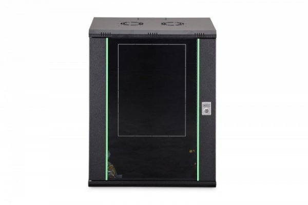Digitus Szafa sieciowa wisząca Dynamic 19" 16U rack 785x600x450mm, drzwi szyba, czarna, niezłożona, 60kg