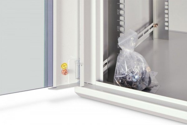 Digitus Szafa sieciowa wisząca Dynamic 19" 16U rack 785x600x600mm, drzwi szyba, szary, niezłożona, 60kg