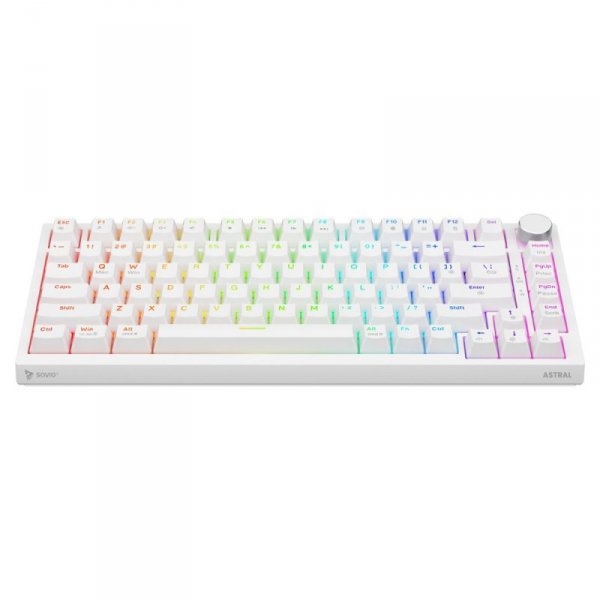 Savio Klawiatura magnetyczna ASTRAL White OUTEMU White jade RGB