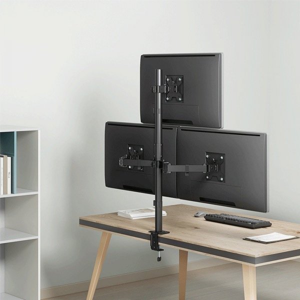 LogiLink Uchwyt na 3 monitory, 17-27 cale ,max 10kg na ramie