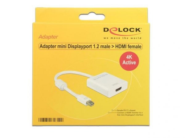 Delock Adapter  DISPLAYPORT MINI 1.2-&gt;HDMI(F) 4K Active