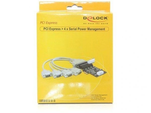 Delock Karta PCI-Express-&gt;4xCOM(9PIN)