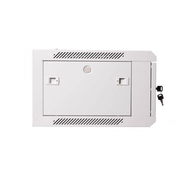 Digitus Szafa wisząca jednosekcyjna 19 cali 6U 368/600/450mm, drzwi szklane, szara (RAL7035), zmontowana