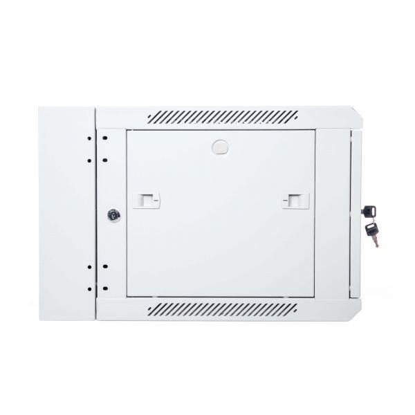 Digitus Szafa wisząca dwusekcyjna 19 6U 368/600/550mm, drzwi szklane, szara (RAL7035), zmontowana