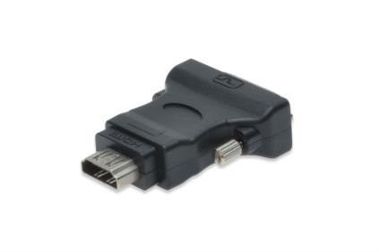 Digitus Adapter DVI-D SingleLink 1080p 60Hz FHD Typ DVI-D (18+1)/HDMI A M/Ż Czarny