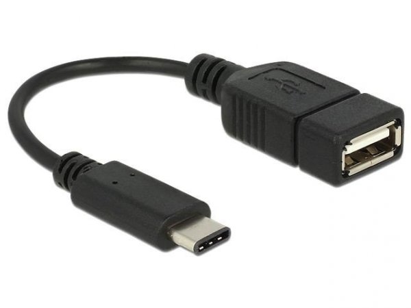 Delock Adapter USB Type-C(M)-&gt;USB-A(F) 15cm