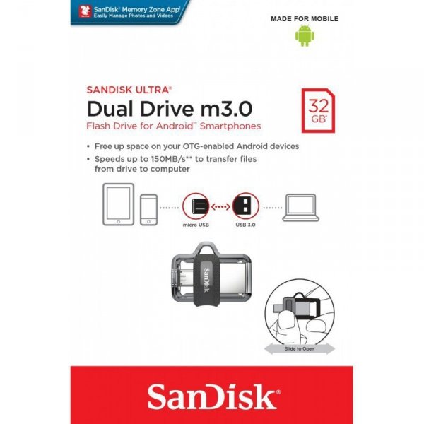 SanDisk ULTRA DUAL DRIVE m3.0 32GB 150MB/s