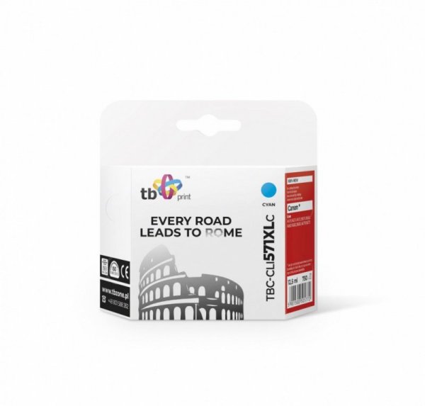TB Print Tusz do Canon CLI-571XL TBC-CLI571XLC CY 100% nowy