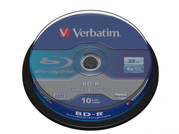 Verbatim BD-R 6x 25GB 10P CB 43742