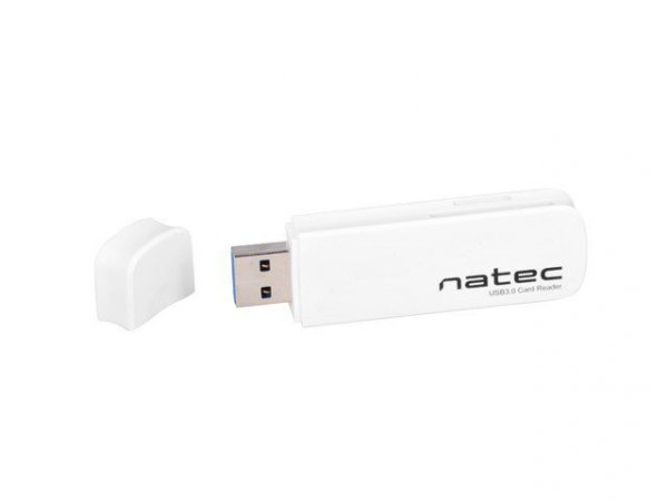 Natec Czytnik kart pamięci Natec SCARAB SD/Micro SD USB 3.0 biały