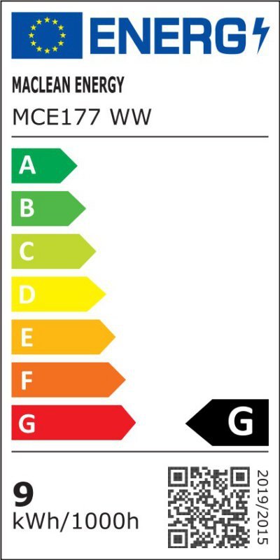 Maclean Żarówka LED E27 9W 230V Energy MCE177 WW ciepły biały mikrofalowy czujnik ruchu i zmierzchu