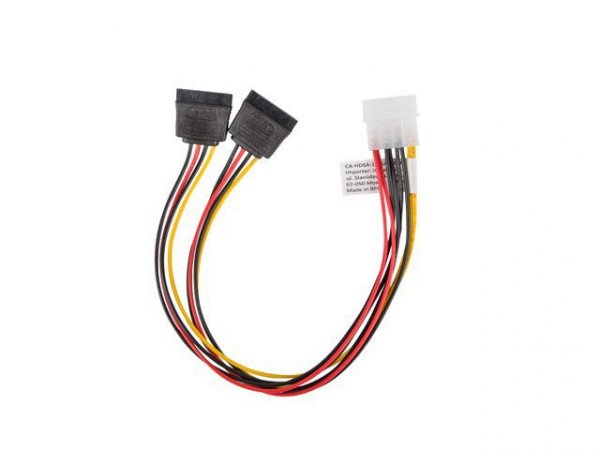 Lanberg Kabel Molex zasilający - SATA x2 M/F 30cm