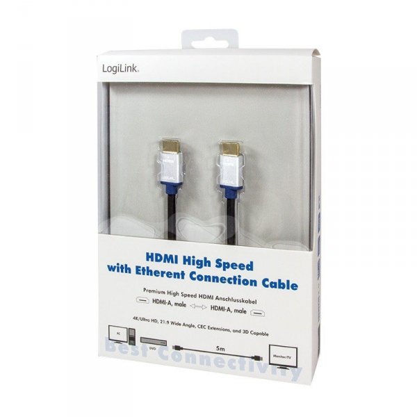 LogiLink Kabel Premium HDMI 2.0 4K, długość 5m
