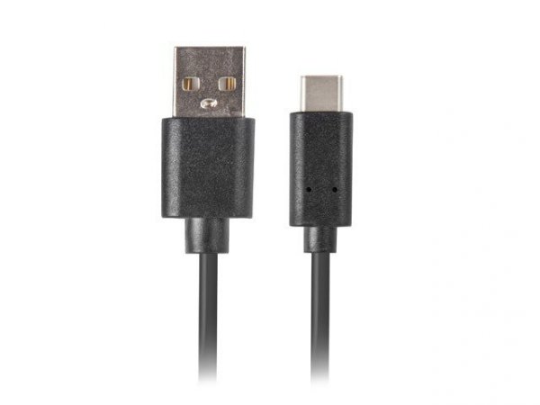 Lanberg Kabel USB CM - AM 2.0 0.5m czarny QC 3.0