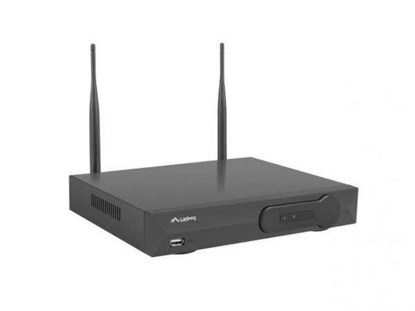 LANBERG Zestaw do monitoringu rejestrator NVR 4 kanałowy WiFi + 4 kamery IP WiFi 1,3Mpx z akcesoriami