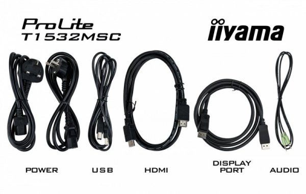IIYAMA Monitor 15 T1532MSC-B5X pojemnościowy 10pkt IP54 HDMI DP