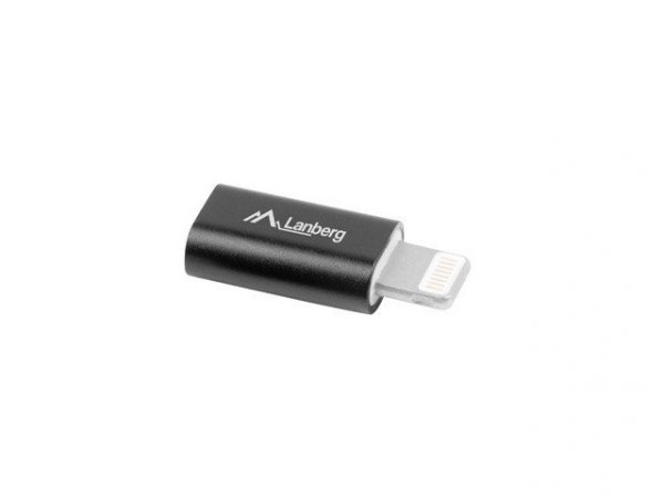 Lanberg Adapter MICRO USB(F)- LIGHTNING(M) czarny