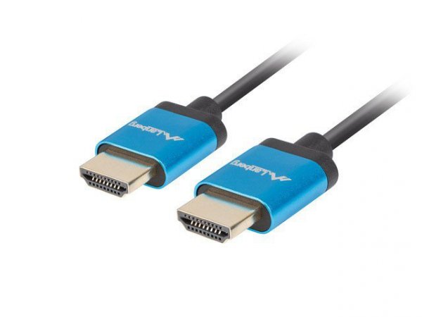 Lanberg Kabel HDMI M/M   1M 2.0 4K  CA-HDMI-22CU-0010-BK