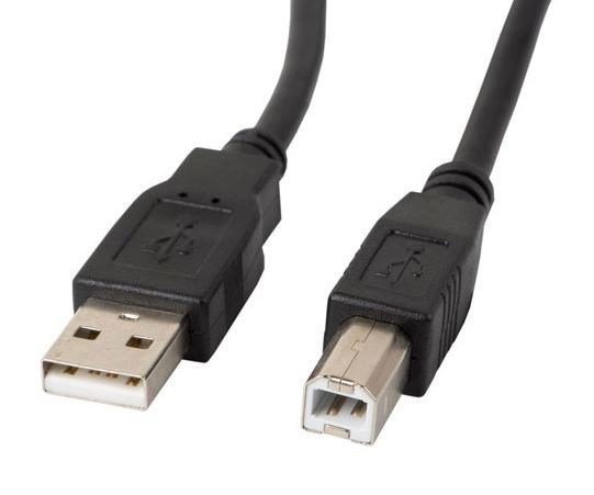 Lanberg Kabel USB-A(M)-&gt;USB-B(M) 2.0 0.5M CZARNY